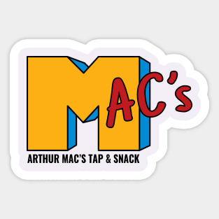 Arthur MAC's TV OG White Sticker